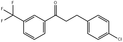 3-(4-CHLOROPHENYL)-3'-TRIFLUOROMETHYLPROPIOPHENONE Struktur