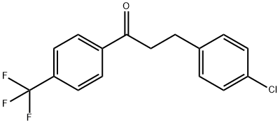 3-(4-CHLOROPHENYL)-4'-TRIFLUOROMETHYLPROPIOPHENONE Struktur