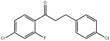 4'-CHLORO-3-(4-CHLOROPHENYL)-2'-FLUOROPROPIOPHENONE Struktur