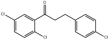 3-(4-CHLOROPHENYL)-2',5'-DICHLOROPROPIOPHENONE Struktur