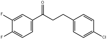 3-(4-CHLOROPHENYL)-3',4'-DIFLUOROPROPIOPHENONE Struktur