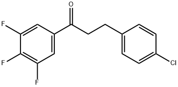 3-(4-CHLOROPHENYL)-3',4',5'-TRIFLUOROPROPIOPHENONE Struktur