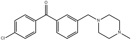 4'-CHLORO-3-(4-METHYLPIPERAZINOMETHYL) BENZOPHENONE Struktur