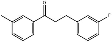 3-(3-FLUOROPHENYL)-3'-METHYLPROPIOPHENONE Struktur