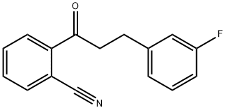 2'-CYANO-3-(3-FLUOROPHENYL)PROPIOPHENONE Struktur