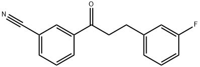 3'-CYANO-3-(3-FLUOROPHENYL)PROPIOPHENONE Struktur