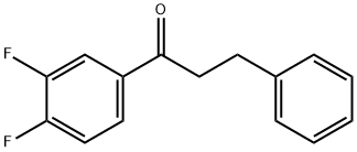 3',4'-DIFLUORO-3-PHENYLPROPIOPHENONE Struktur