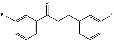 3'-BROMO-3-(3-FLUOROPHENYL)PROPIOPHENONE Struktur