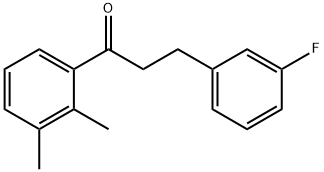 2',3'-DIMETHYL-3-(3-FLUOROPHENYL)PROPIOPHENONE Struktur