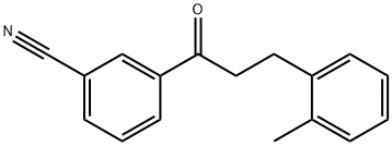 3'-CYANO-3-(2-METHYLPHENYL)PROPIOPHENONE Struktur