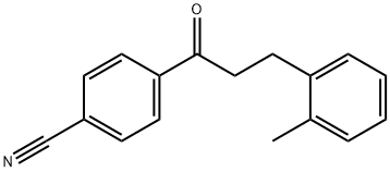 4'-CYANO-3-(2-METHYLPHENYL)PROPIOPHENONE Struktur