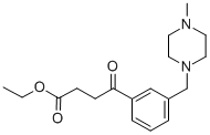 ETHYL 4-[3-(4-METHYLPIPERAZINOMETHYL)PHENYL]-4-OXOBUTYRATE Struktur