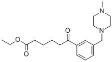 ETHYL 6-[3-(4-METHYLPIPERAZINOMETHYL)PHENYL]-6-OXOHEXANOATE Struktur