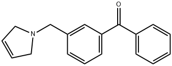 3-(3-PYRROLINOMETHYL)BENZOPHENONE Struktur