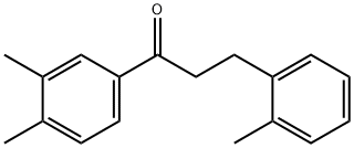 3',4'-DIMETHYL-3-(2-METHYLPHENYL)PROPIOPHENONE Struktur