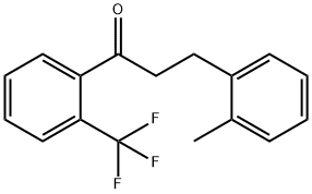 3-(2-METHYLPHENYL)-2'-TRIFLUOROMETHYLPROPIOPHENONE Struktur