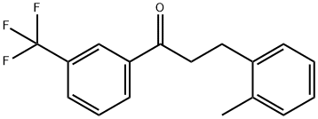 3-(2-METHYLPHENYL)-3'-TRIFLUOROMETHYLPROPIOPHENONE Struktur