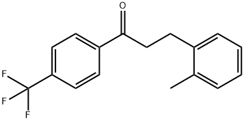 3-(2-METHYLPHENYL)-4'-TRIFLUOROMETHYLPROPIOPHENONE Struktur