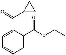 2-CARBOETHOXYPHENYL CYCLOPROPYL KETONE Struktur