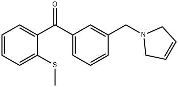 3'-(3-PYRROLINOMETHYL)-2-THIOMETHYLBENZOPHENONE Struktur