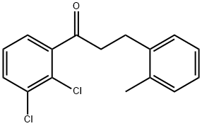 2',3'-DICHLORO-3-(2-METHYLPHENYL)PROPIOPHENONE Struktur