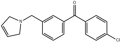 4'-CHLORO-3-(3-PYRROLINOMETHYL) BENZOPHENONE Struktur