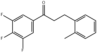 3-(2-METHYLPHENYL)-3',4',5'-TRIFLUOROPROPIOPHENONE Struktur