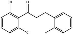 2',6'-DICHLORO-3-(2-METHYLPHENYL)PROPIOPHENONE Struktur