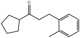 CYCLOPENTYL 2-(2-METHYLPHENYL)ETHYL KETONE Struktur