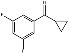 CYCLOPROPYL 3,5-DIFLUOROPHENYL KETONE Struktur