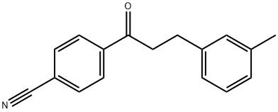 4'-CYANO-3-(3-METHYLPHENYL)PROPIOPHENONE Struktur