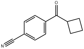 4-CYANOPHENYL CYCLOBUTYL KETONE Struktur