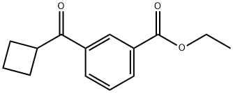 3-CARBOETHOXYPHENYL CYCLOBUTYL KETONE Struktur