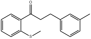 3-(3-METHYLPHENYL)-2'-THIOMETHYLPROPIOPHENONE Struktur