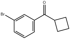 3-BROMOPHENYL CYCLOBUTYL KETONE Struktur