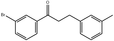 3'-BROMO-3-(3-METHYLPHENYL)PROPIOPHENONE Struktur