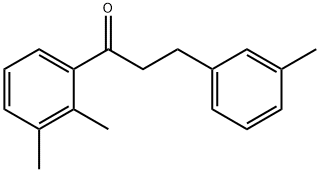 2',3'-DIMETHYL-3-(3-METHYLPHENYL)PROPIOPHENONE Struktur