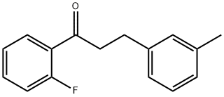 2'-FLUORO-3-(3-METHYLPHENYL)PROPIOPHENONE Struktur