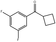 CYCLOBUTYL 3,5-DIFLUOROPHENYL KETONE Struktur