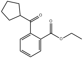 2-CARBOETHOXYPHENYL CYCLOPENTYL KETONE Struktur