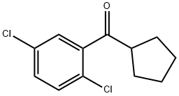 CYCLOPENTYL 2,5-DICHLOROPHENYL KETONE Struktur