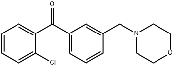 2-CHLORO-3'-MORPHOLINOMETHYL BENZOPHENONE Struktur