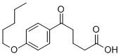 5-OXO-5-(4-PENTYLOXYPHENYL)VALERIC ACID Struktur