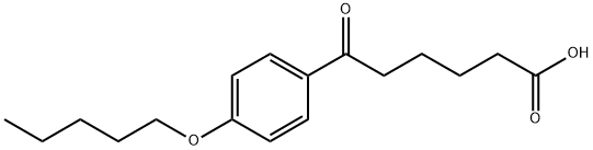 6-OXO-6-(4-PENTYLOXYPHENYL)HEXANOIC ACID Struktur