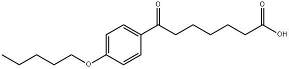 7-OXO-7-(4-PENTYLOXYPHENYL)HEPTANOIC ACID Struktur