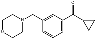 CYCLOPROPYL 3-(MORPHOLINOMETHYL)PHENYL KETONE Struktur