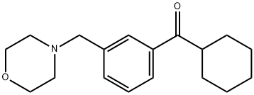 CYCLOHEXYL 3-(MORPHOLINOMETHYL)PHENYL KETONE Struktur