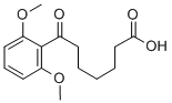 7-(2,6-DIMETHOXYPHENYL)-7-OXOHEPTANOIC ACID Struktur