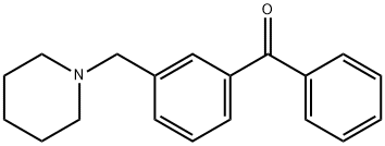 3-(PIPERIDINOMETHYL)BENZOPHENONE Struktur