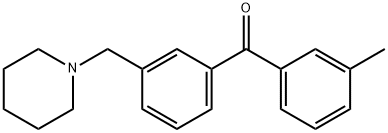 3-METHYL-3'-PIPERIDINOMETHYL BENZOPHENONE Struktur